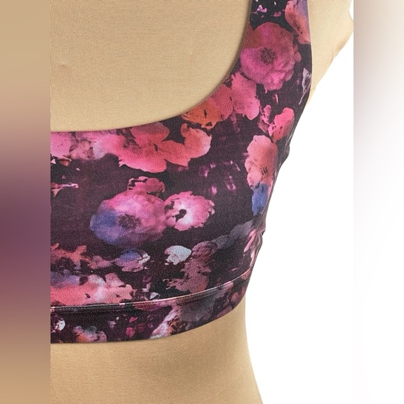 Athleta Exhale Sports Bra A-C Dappled Bloom Multi Floral Size Small - Picture 5 of 7
